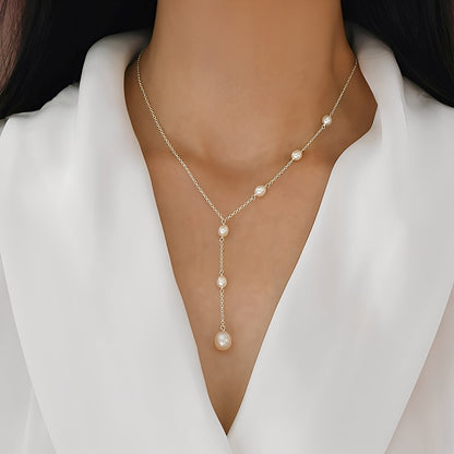 Zeinab – Collar Vintage con Colgante de Perlas