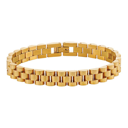 Bianca – Pulsera Cadena Cubana Estilo Reloj