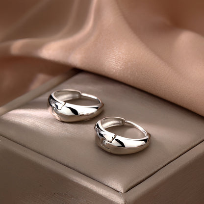 Andy – Pendientes Plateados Estilo Frost