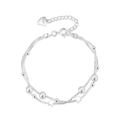 Alira – Pulsera Doble Estrella Elegante