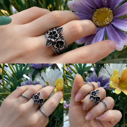 Camille – Anillo Elegante en Plata Flor Vintage