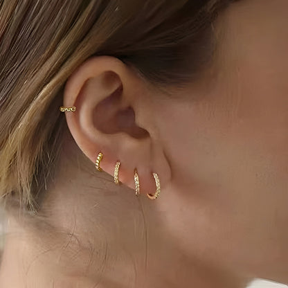 Beatrice – Pendientes Clip con Zirconia Elegantes