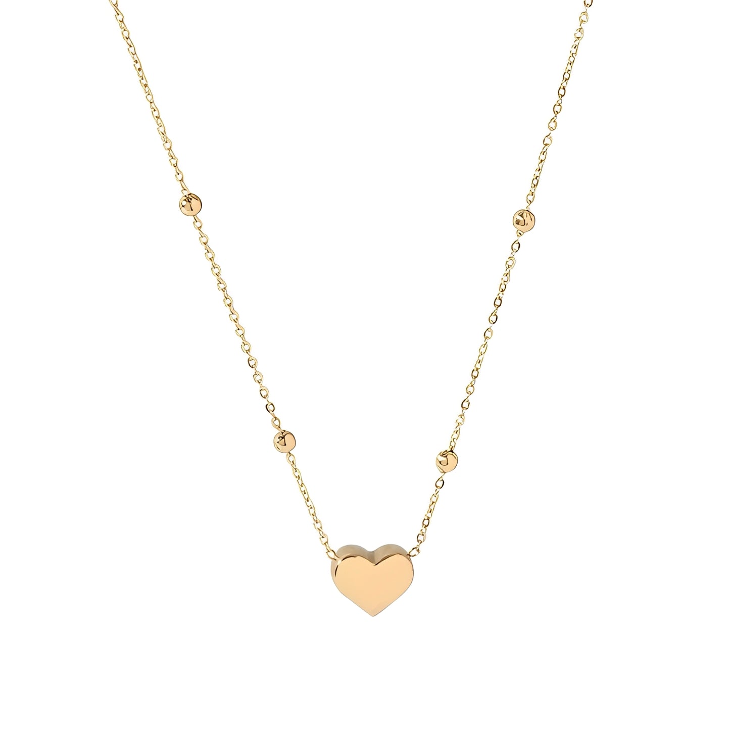 Amara – Collar Love en Acero Titanio