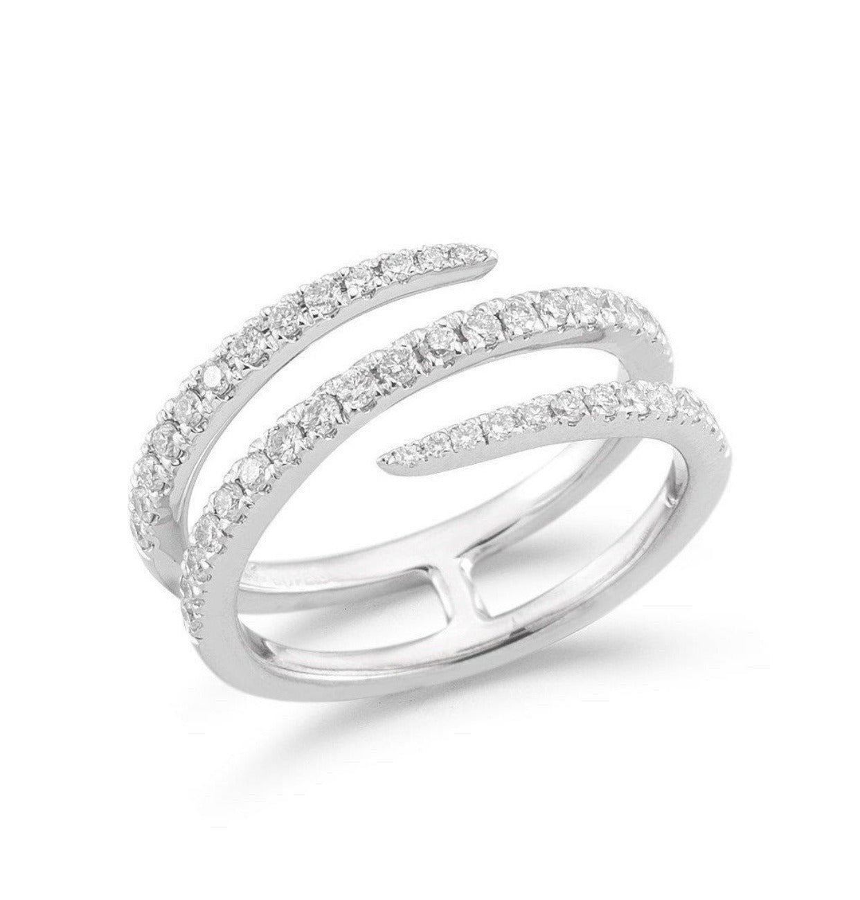 Ailee – Anillo Espiral Pavimentado de Cristales