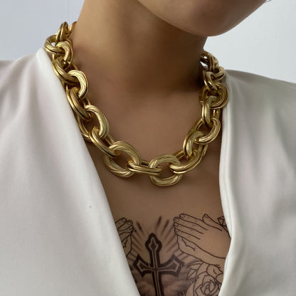 Alessia – Collar Eslabones Gruesos Dorado
