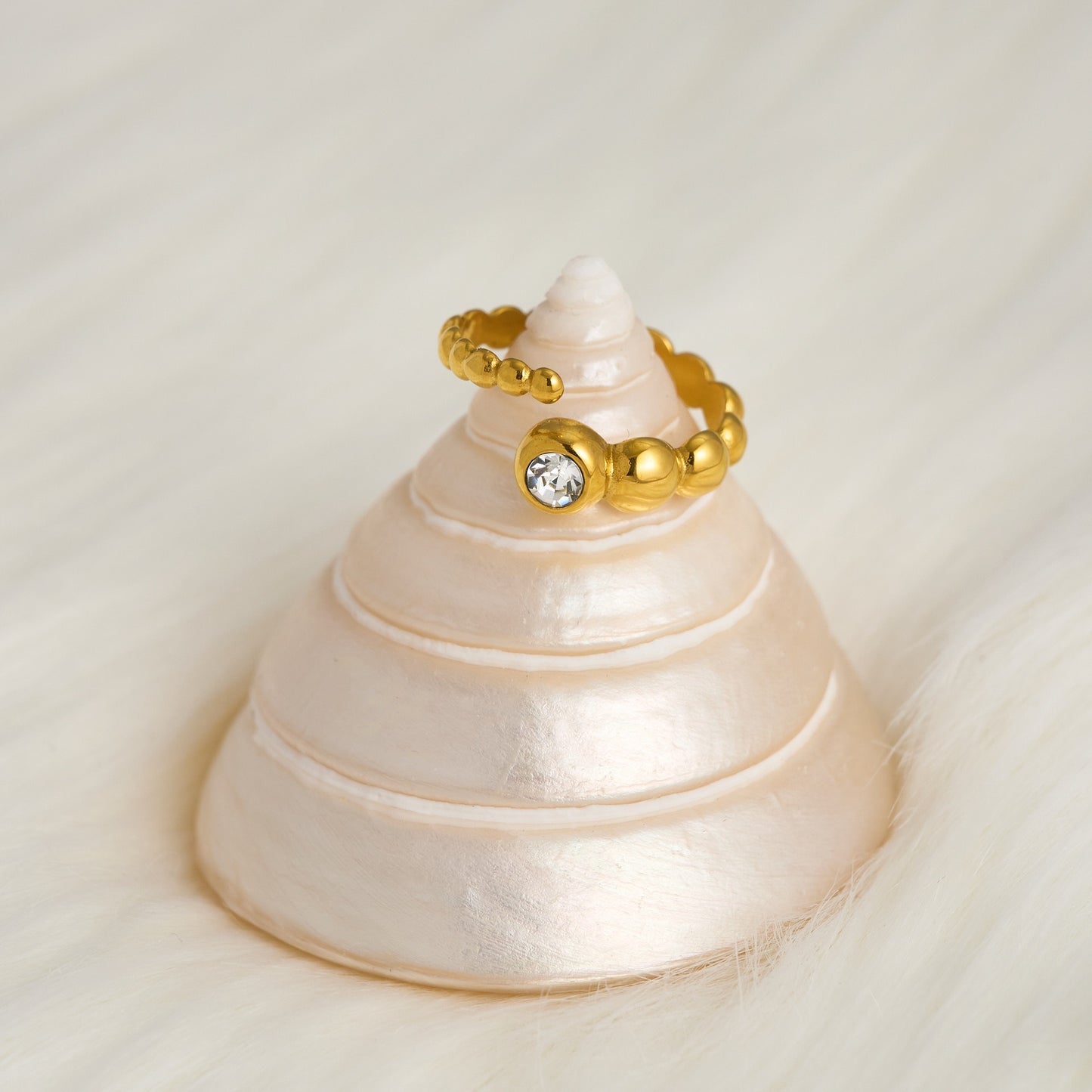 Roselle – Anillo de Acero Diseño Elegante