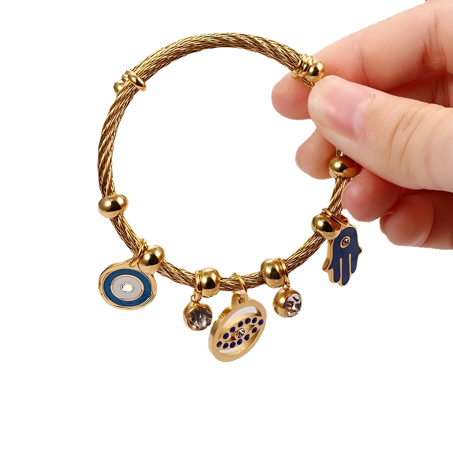 Freya – Pulsera Ojo Turco Elegante