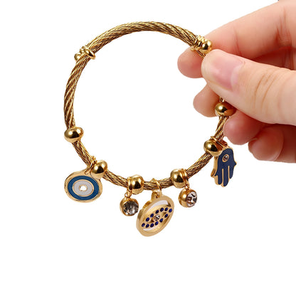 Freya – Pulsera Ojo Turco Elegante