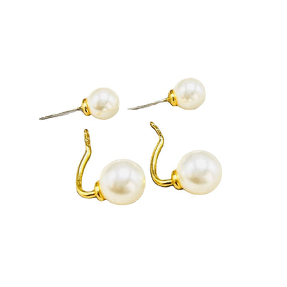 Mav – Pendientes Elegantes de Doble Perla