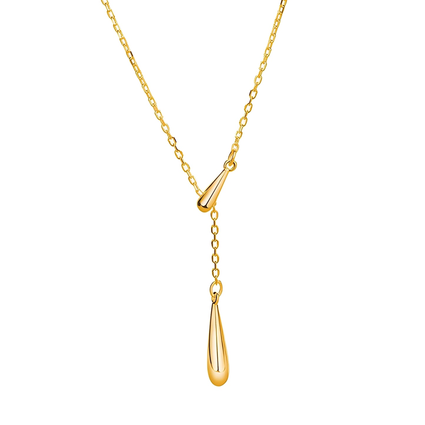 Naomi – Collar Dorado con Colgante Gota