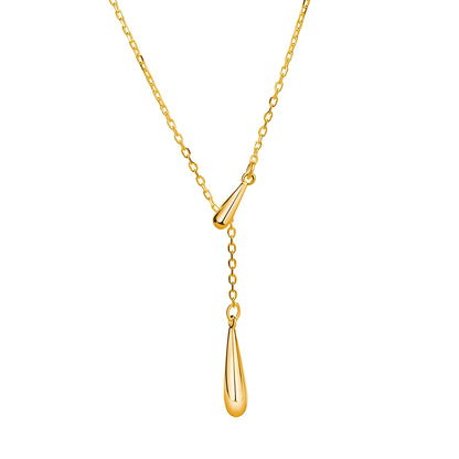 Naomi – Collar Dorado con Colgante Gota