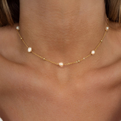 Elena – Collar Choker de Acero Inoxidable Simple y Versátil