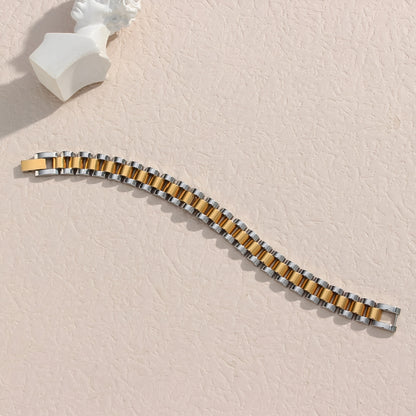 Imee – Pulsera de Cadena Bicolor Oro y Plata