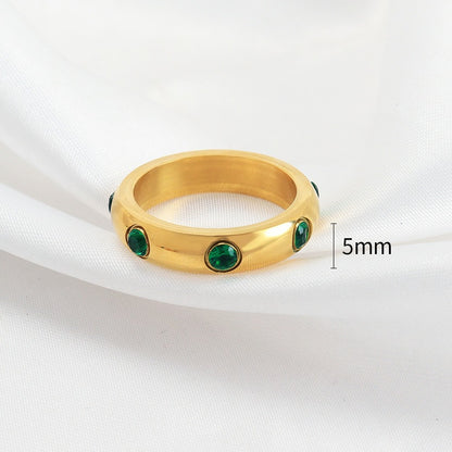 Clara – Anillo Brillante Minimalista de Acero