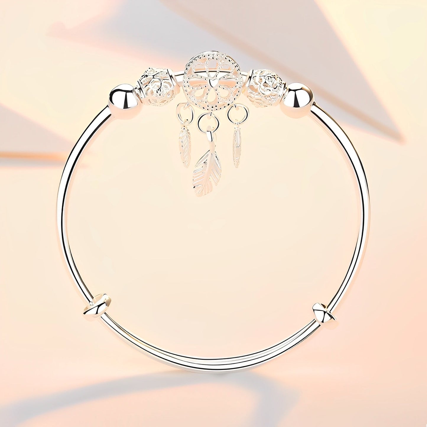Aiyana – Pulsera Atrapasueños Ajustable en Plata 925
