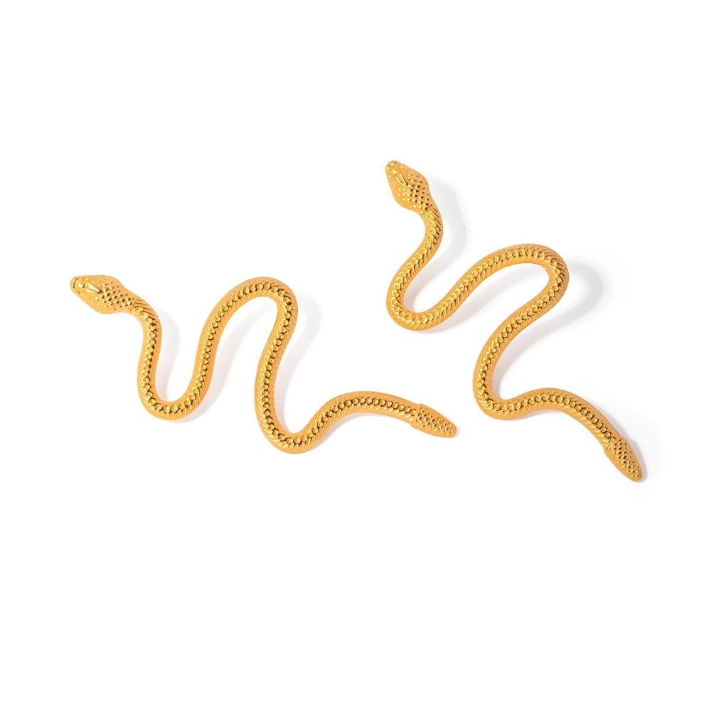 Cera – Pendientes Largos en Forma de Serpiente