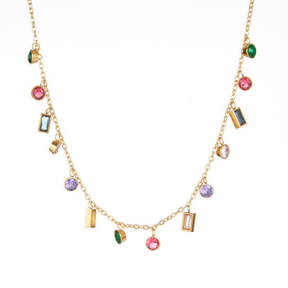 Kamille – Collar de Piedras Multicolor Elegante