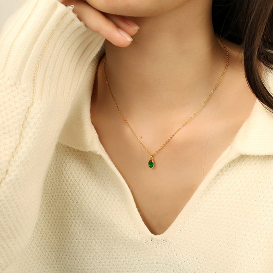 Vina – Collar Esmeralda Delicado