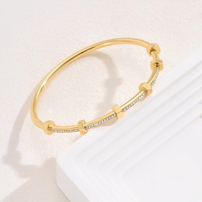 Amy – Pulsera Dorada Brillante