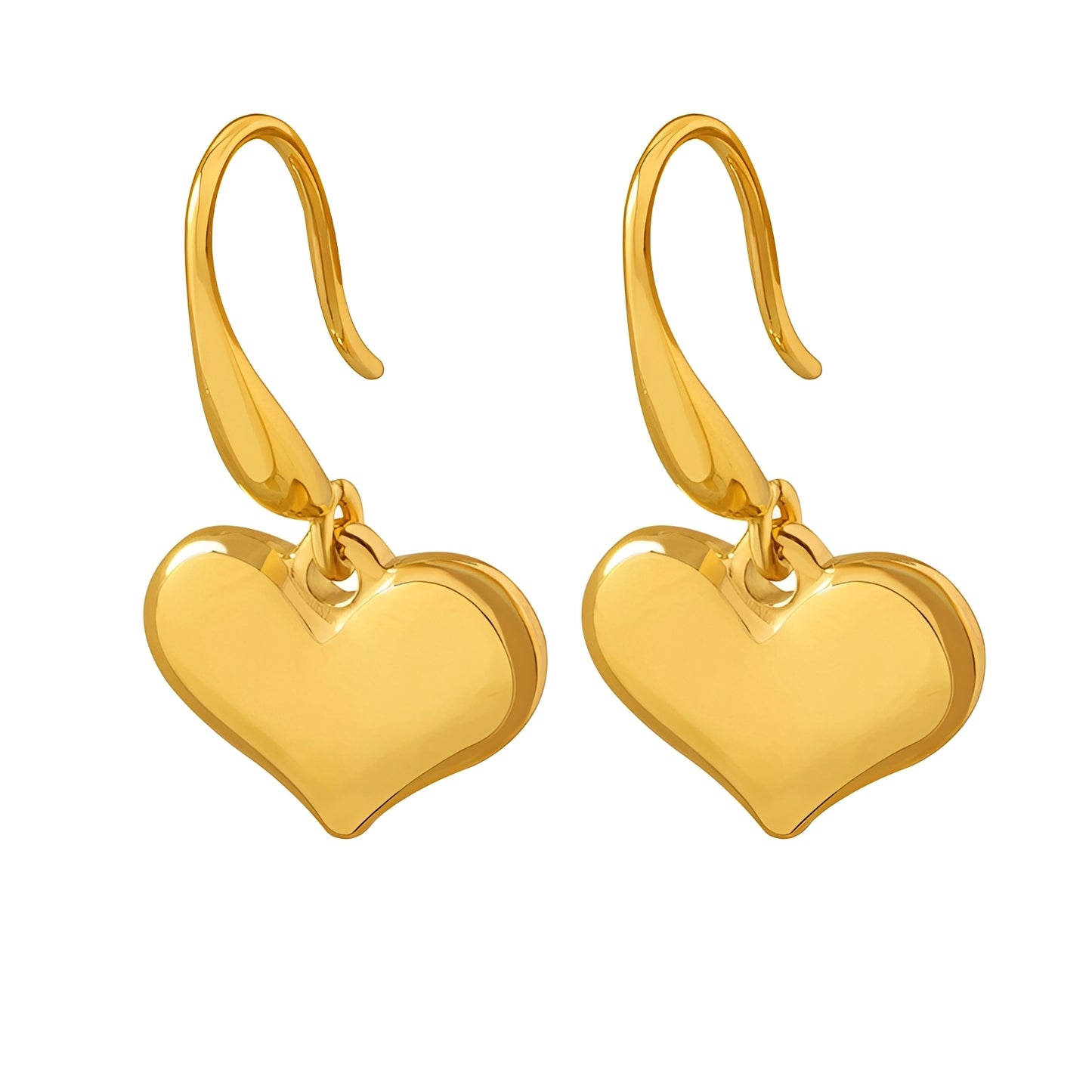 Amora – Pendientes Corazón 3D Elegantes