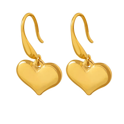 Amora – Pendientes Corazón 3D Elegantes