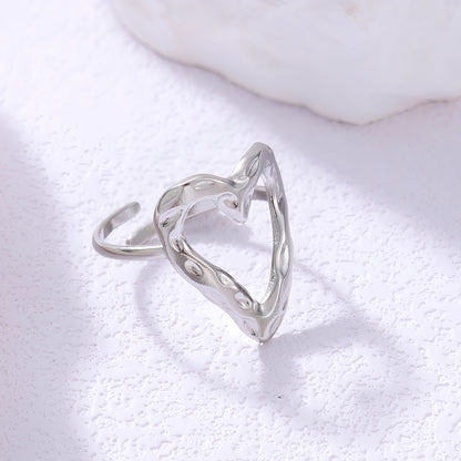 Mikha – Anillo Amor Ajustable con Estilo Retro