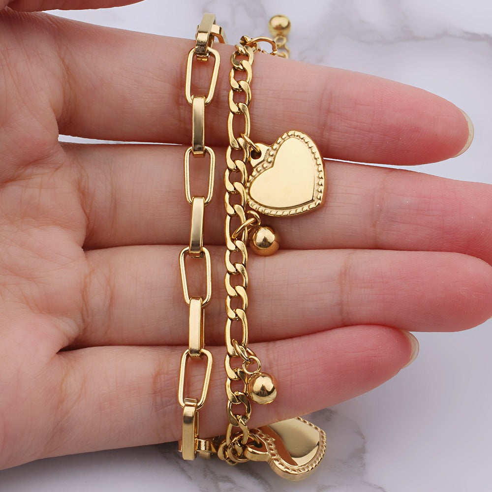 Yuna – Pulsera de Cadena Love Estilo Coreano