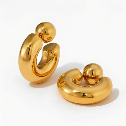 Willow – Pendientes Tubo Hueco Chunky