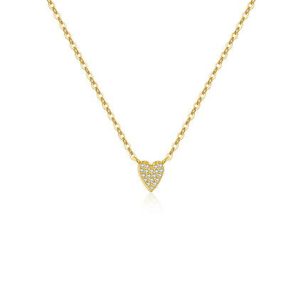 Isaline – Collar Colgante Corazón Brillante
