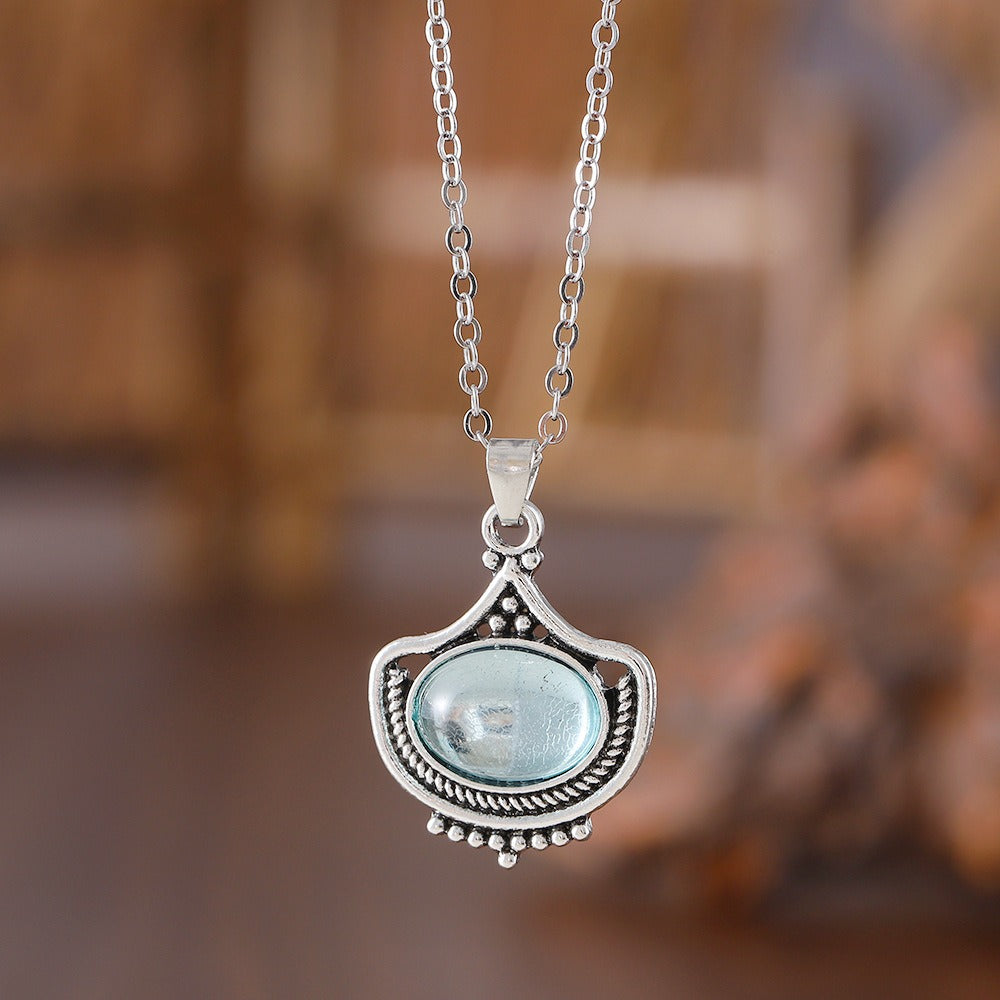 Kaila – Collar Vintage en Piedra Verde