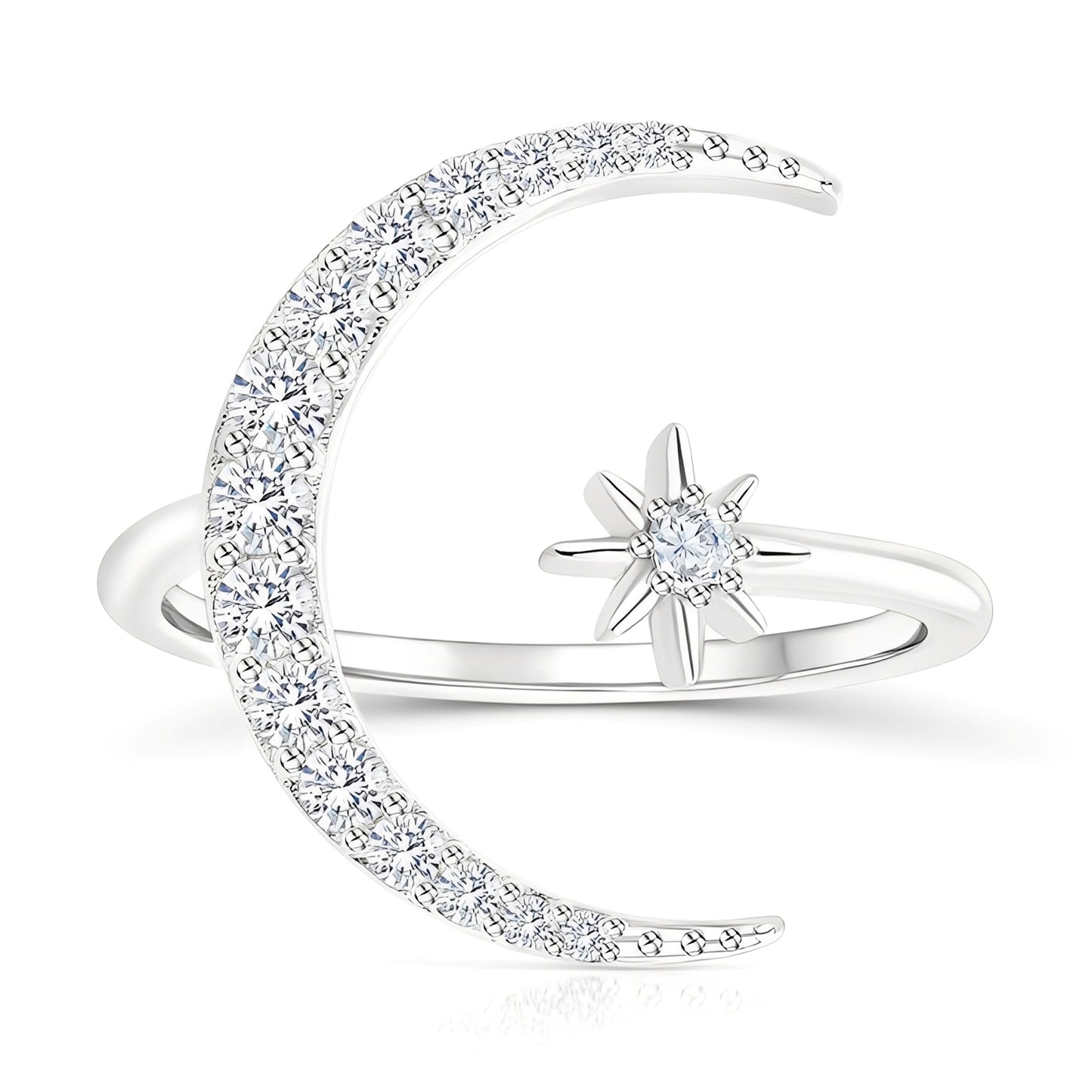 Mika – Anillo Ajustable Estrella y Luna