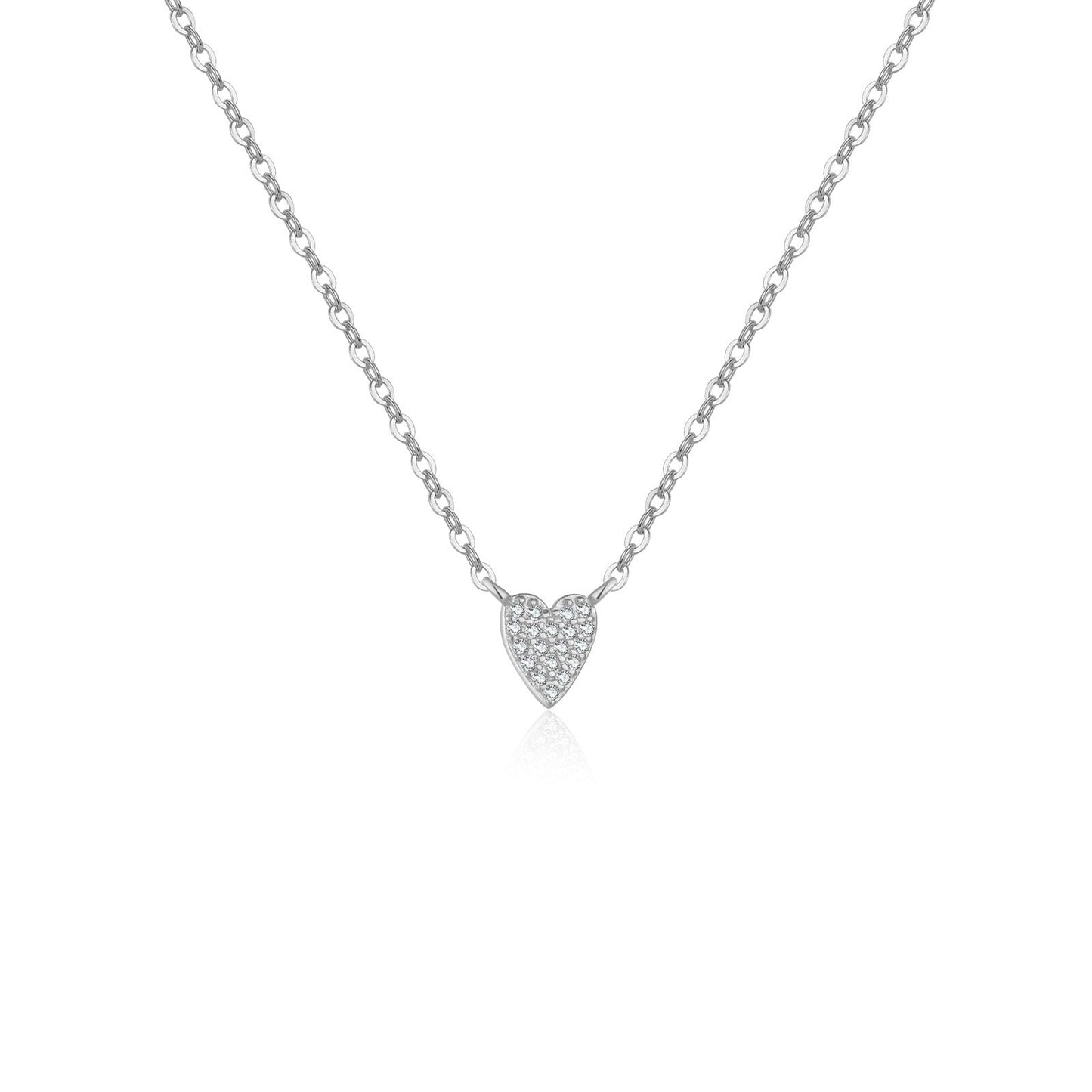 Juliet – Collar Corazón en Plata 925 con Diamante