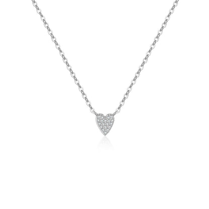 Juliet – Collar Corazón en Plata 925 con Diamante