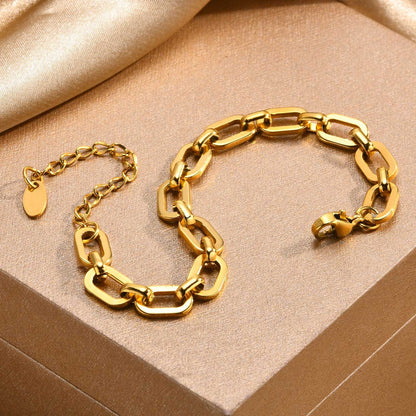 Alina – Conjunto de Collar y Pulsera de Acero Inoxidable
