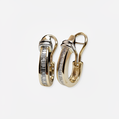 Karina – Pendientes Dorados Vintage con Cristales Incrustados