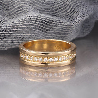Sarah – Anillo Vintage en Zirconia Incrustada