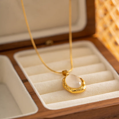 Filomina – Collar Piedra Preciosa Ópalo Dorado