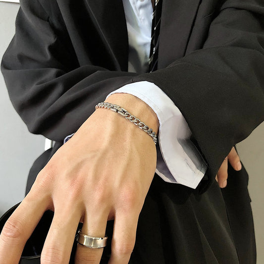 Valen – Pulsera Cubana Masculina Minimalista