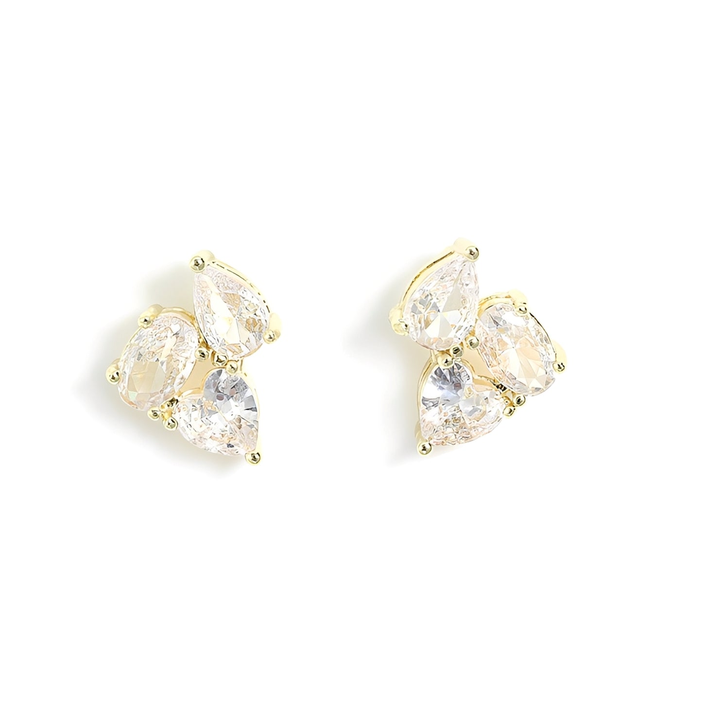 Camille – Pendientes Geométricos con Zirconia Elegantes
