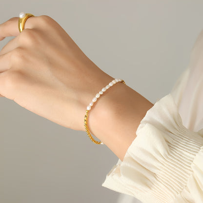 Miley – Pulsera Elegante con Perla de Agua Dulce