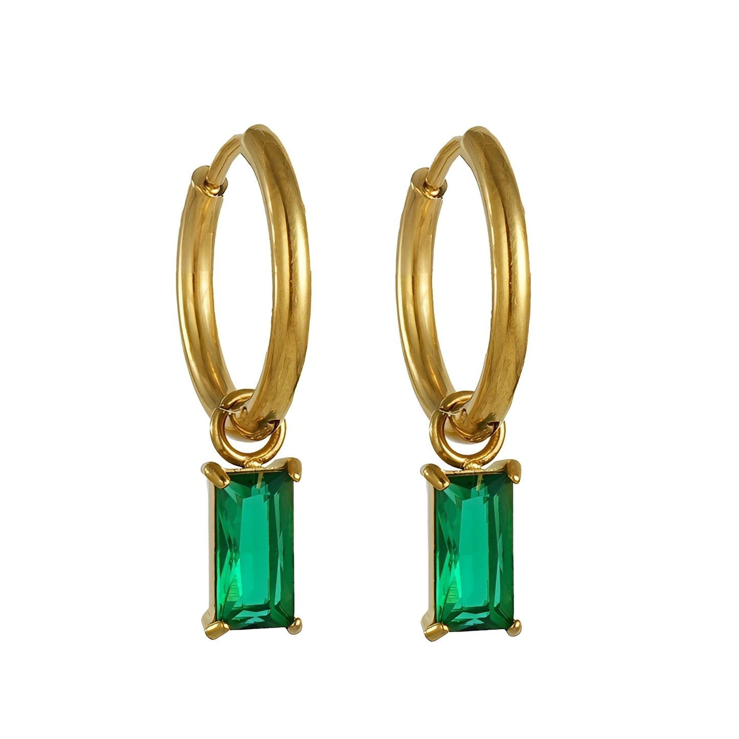Amara – Pendientes de Zirconio Baño de Oro