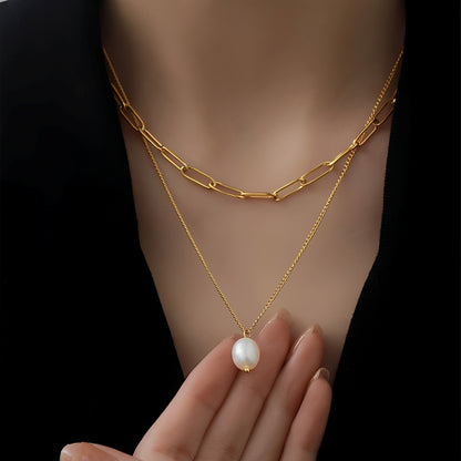 Kiarra – Collar Doble Capa con Estilo Chic