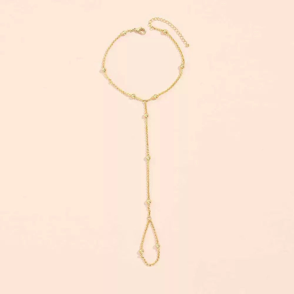 Lisa – Pulsera Cadena Perlas y Guantes