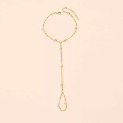 Lisa – Pulsera Cadena Perlas y Guantes