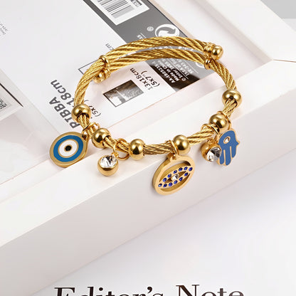 Freya – Pulsera Ojo Turco Elegante