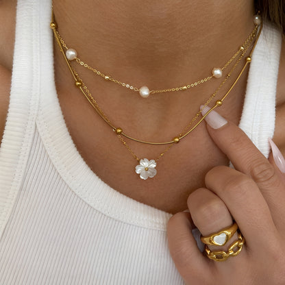 Elena – Collar Choker de Acero Inoxidable Simple y Versátil