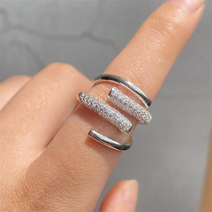 Kaede – Anillo Cobre Forma Geométrica Elegante