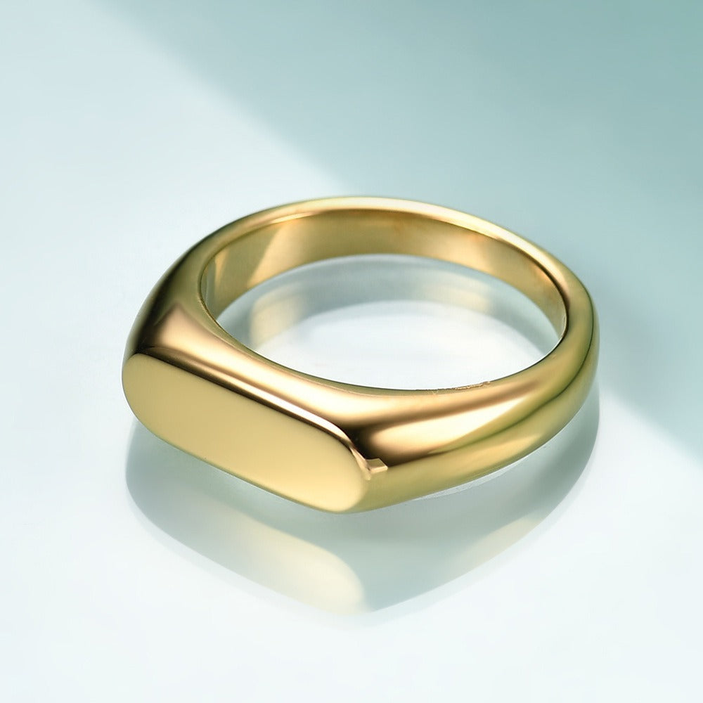 Naori – Anillo Acero Titanio Minimalista