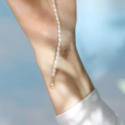 Saya – Pulsera en Plata S925 y Pequeñas Perlas de Agua Dulce