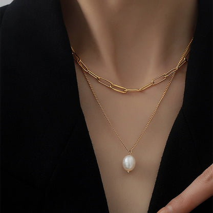 Kiarra – Collar Doble Capa con Estilo Chic
